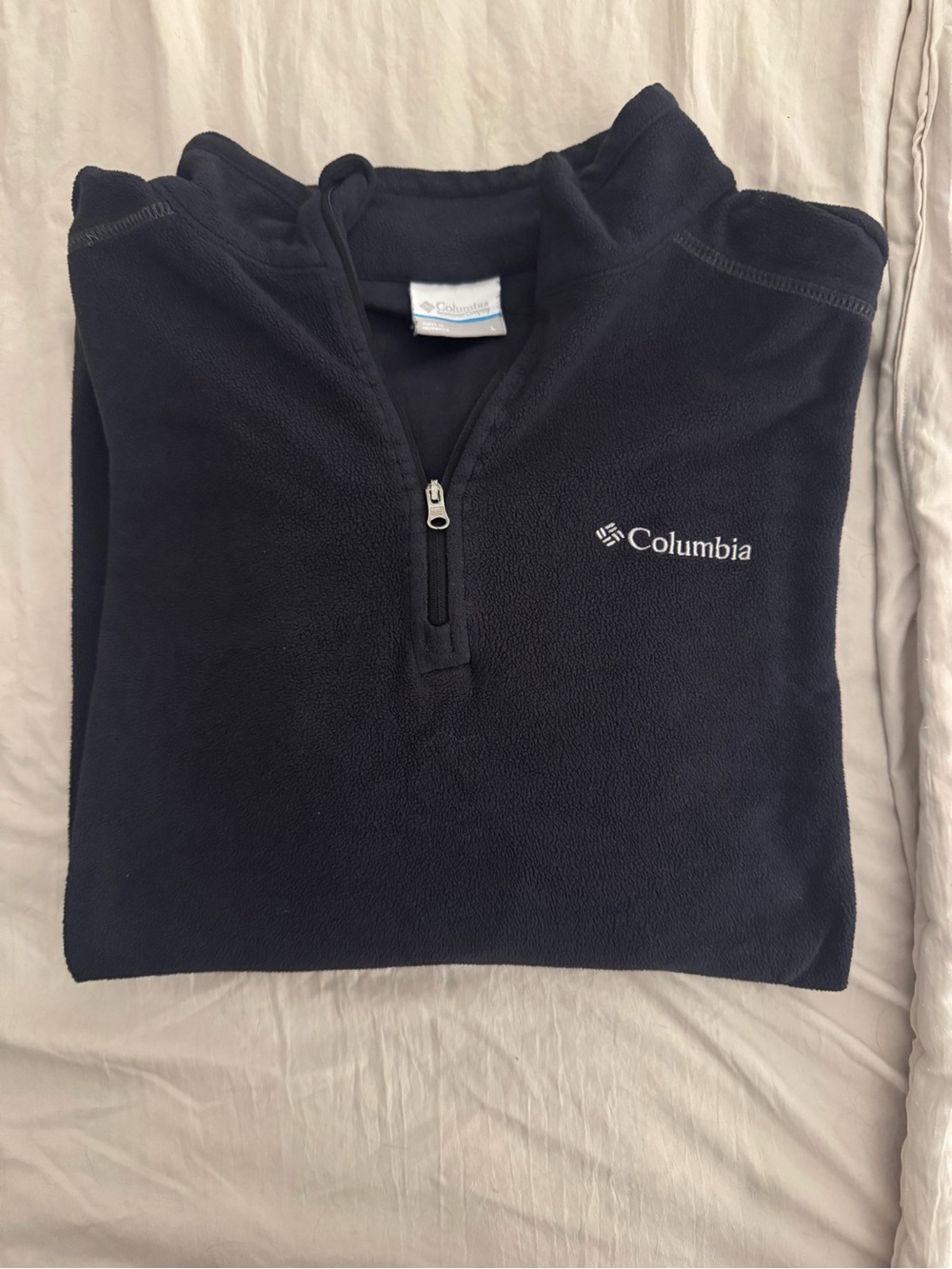 Columbia Men's Navy Quarter-Zip Fleece Pullover